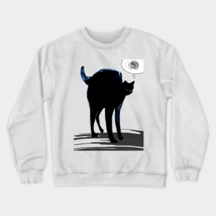 Anxious Cat Crewneck Sweatshirt